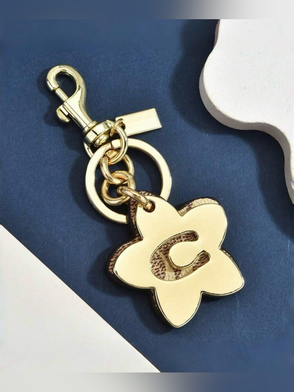NWT C-Letter LUX Keychain | Bag Charm